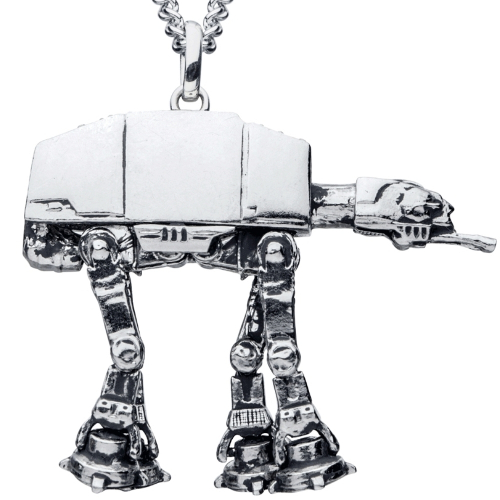 Rocklove AT-AT Walker Star Wars Sterling Silver Chain Necklace